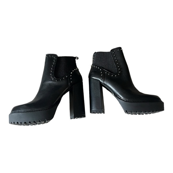 Gianni Bini Black RaantaTwo Studded Lug Sole Platform Booties NWOB Size 8.5&10M - Picture 14 of 16